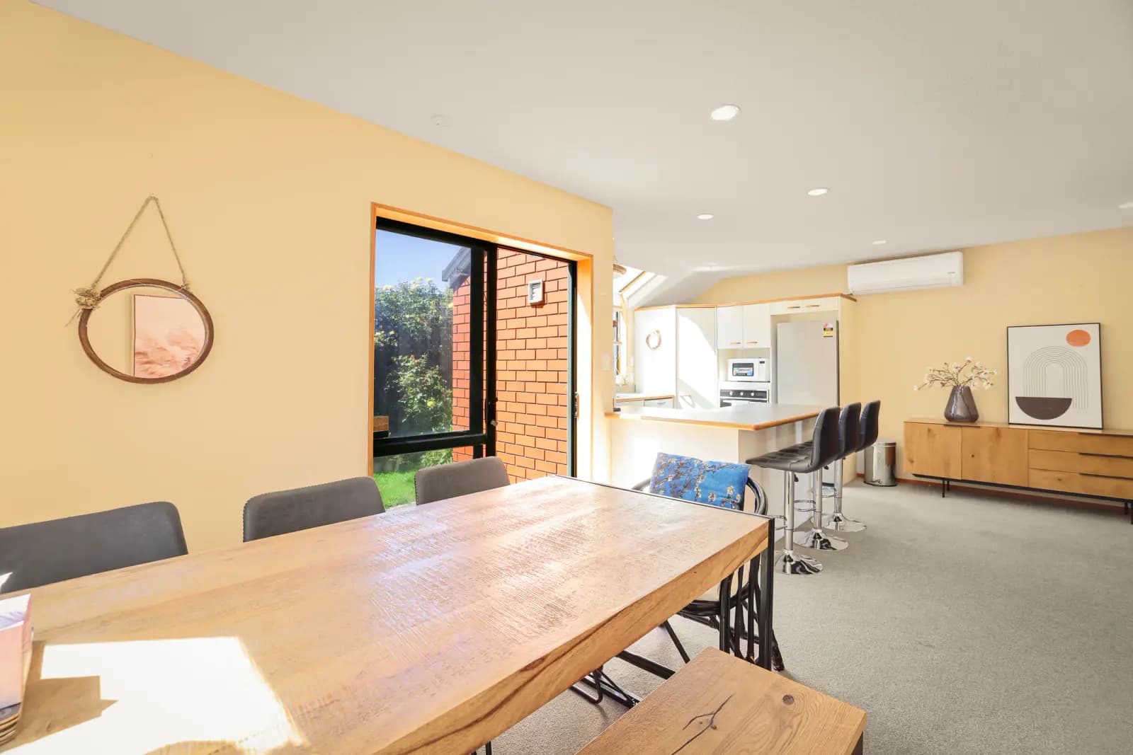 Open-plan kitchen and living area in a real M&L-managed asset